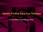 Daniel, Profeta Para Las Naciones