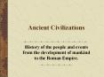 Ancient Civilizations PowerPoint PPT Presentation