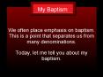 My Baptism PowerPoint PPT Presentation