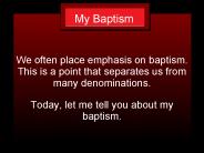 My Baptism