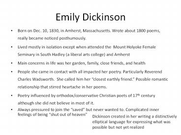 Emily Dickinson