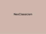 NeoClassicism