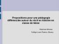 Propositions pour une p PowerPoint PPT Presentation