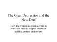 The Great Depression and the  PowerPoint PPT Presentation