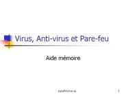 Virus, Anti-virus et Pare-feu