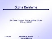 Matt Bishop, Computer Security, Addison 