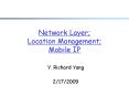 Network Layer; Location Management; Mobile IP PowerPoint PPT Presentation