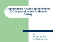 Cryptographic Attacks on Scrambled LZ-Compression and Arithmetic Coding