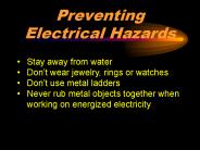 Preventing Electrical Hazards