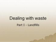 Dealing with waste