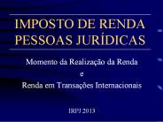 IMPOSTO DE RENDA PESSOAS JUR