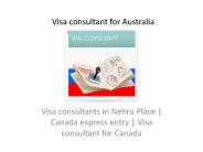 Visa consultant for Australia