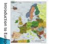 Introduction to Europe PowerPoint PPT Presentation