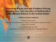 Promoting Equity through Problem Solving: Results from Two Decades of Mathematics Instructional Reform in the United States PowerPoint PPT Presentation