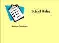 School Rules PowerPoint PPT Presentation