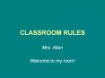CLASSROOM RULES PowerPoint PPT Presentation