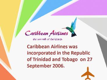 Caribbean Airlines - Our Services