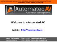 Custom audio video   automated av