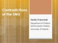 Contradictions of the EMU PowerPoint PPT Presentation
