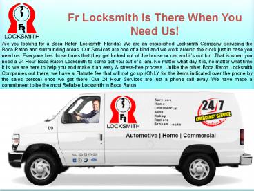 Affordable Locksmith Services