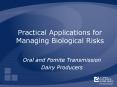 Practical Applications for Managing Biological Risks PowerPoint PPT Presentation