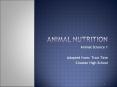 Animal Science 1 PowerPoint PPT Presentation