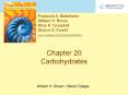 Chapter 20 Carbohydrates PowerPoint PPT Presentation