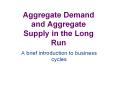 Aggregate Demand and Aggregate Supply in the Long Run PowerPoint PPT Presentation