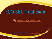 ECO 561 Final Exam Latest University of Phoenix
