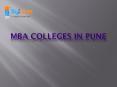 MBA Colleges in Pune PowerPoint PPT Presentation