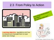 2.3 From Policy to Action