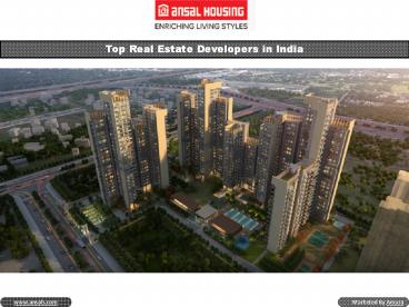 Ansal Housing - Top Real Estate Developers in India