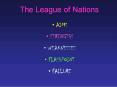 The League of Nations PowerPoint PPT Presentation