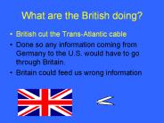 What are the British doing?