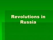 Revolutions in Russia