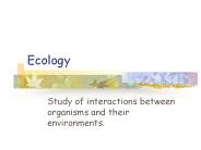 Ecology