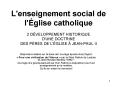 L'enseignement social de l' PowerPoint PPT Presentation