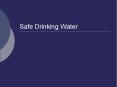 Safe Drinking Water PowerPoint PPT Presentation