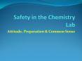Safety in the Chemistry Lab PowerPoint PPT Presentation