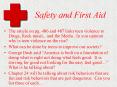 Safety and First Aid PowerPoint PPT Presentation