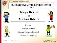 Recreational Youth Referee Course