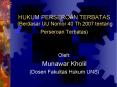 HUKUM PERSEROAN TERBATAS (Berdasar UU Nomor 40 Th 2007 tentang Perseroan Terbatas) PowerPoint PPT Presentation