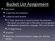 Bucket List Assignment