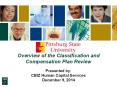 Overview of the Classification and Compensation Plan Review Presented by: CBIZ Human Capital Services December 9, 2014 PowerPoint PPT Presentation