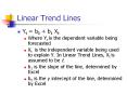 Linear Trend Lines PowerPoint PPT Presentation