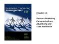 Business Marketing Communications: Advertising and Sales Promotion PowerPoint PPT Presentation