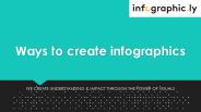 Ways to create infographics