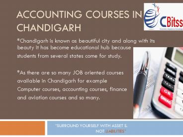 Accounting courses in chandigarh