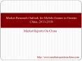 Market Outlook on Board Games in Greater China to 2013-2018 PowerPoint PPT Presentation