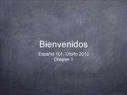 Bienvenidos